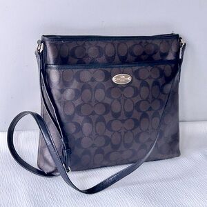 Coach Signature Leather Crossbody Bag